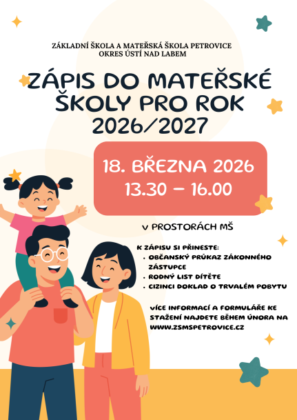 Zápis do MŠ 18.03.2026